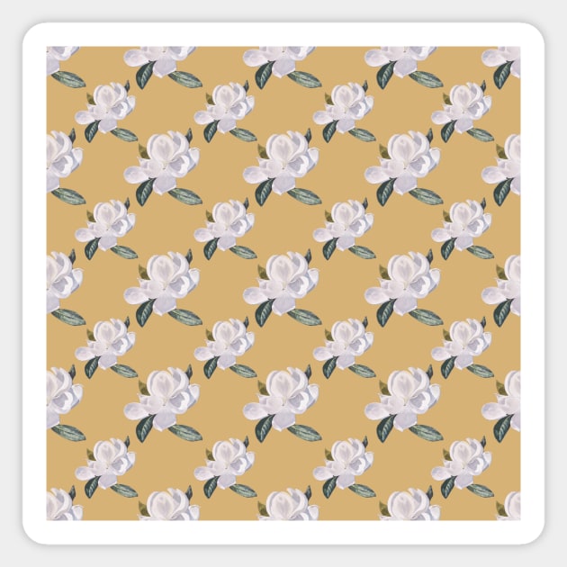 Decorator 2021 Magnolia Array on Taupe 5748 Sticker by ArtticArlo